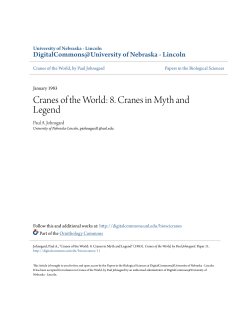 8. Cranes in Myth and Legend - DigitalCommons@University of