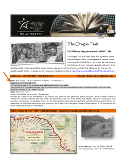 The Oregon Trail - Lone Star College