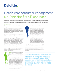 Health care consumer engagement