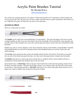 Acrylic Paint Brushes Tutorial