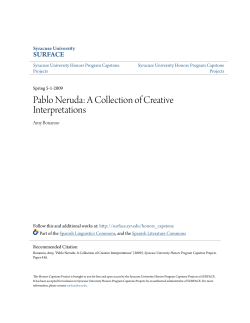 Pablo Neruda: A Collection of Creative Interpretations