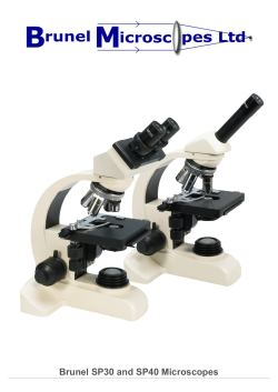 Brunel SP30 and SP40 Microscopes