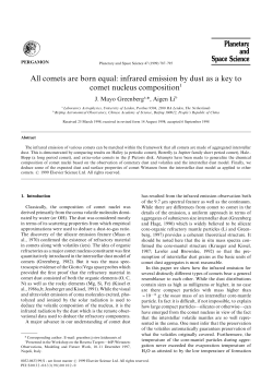 comets are born equal] infrared emission by dust as a key to comet