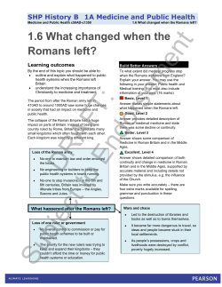 1.6 What changed when the Romans left?