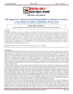 The Impact of Corporate Social Responsibility on Brand Awareness