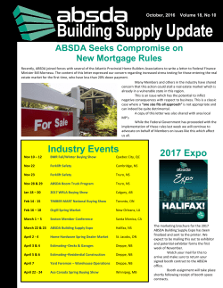 Building Supply Update