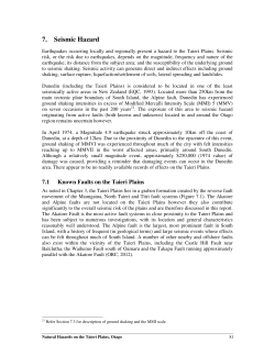 7. Seismic Hazard - Otago Regional Council