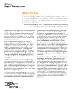 Liberation 1945  - United States Holocaust Memorial Museum