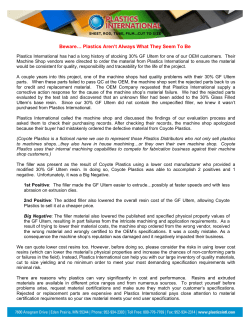 Beware&hellip; Plastics Aren`t Always What They Seem To Be