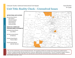 Reality Check &ndash; Unresolved Issues