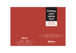 Putting your safety first