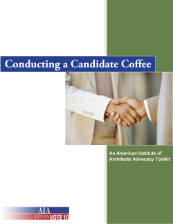 Conducting a Candidate Coffee