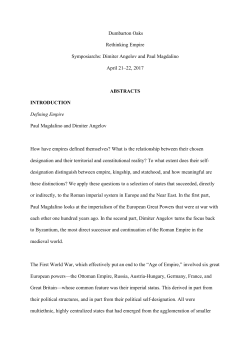 Abstracts - Dumbarton Oaks