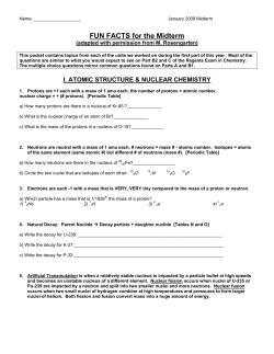 FUN FACTS for the Midterm