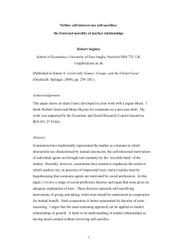 Neither self-interest nor kindness: the cooperative morality of