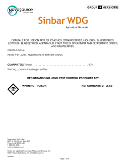 for sale for use on apples, peaches, strawberries