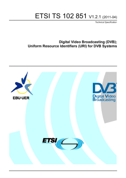 ETSI TS 102 851
