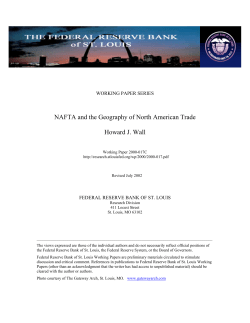 NAFTA and the Geography of North American Trade