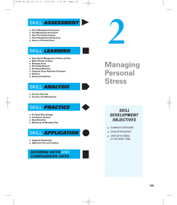 Managing Personal Stress