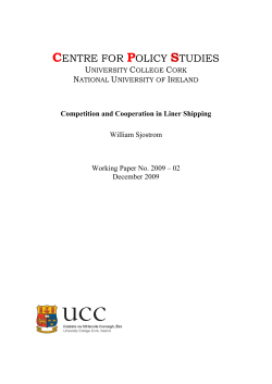 Competition and Cooperation in Liner Shipping