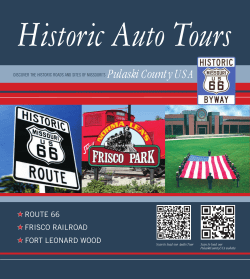 ROUTE 66 FRISCO RAILROAD FORT LEONARD WOOD