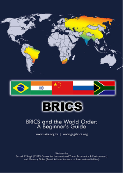 BRICS and the World Order: A Beginner`s Guide
