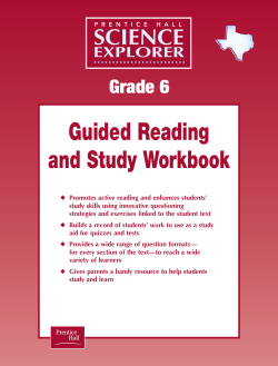 Guided Reading and Study Workbook