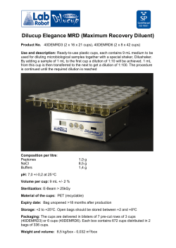 Dilucup Peptone 9,0 - by Hardy Diagnostics