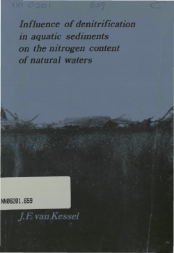 Influence of denitrification in aquatic sediments on the nitrogen