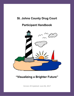 St. Johns County Drug Court Participant Handbook