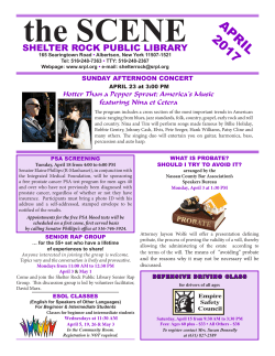 april 2017 - Shelter Rock Public Library