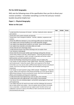 Geography PLC - Devizes School