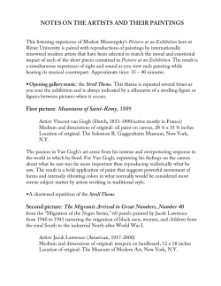 NOTES ON THE ARTISTS AND THEIR PAINTINGS First picture