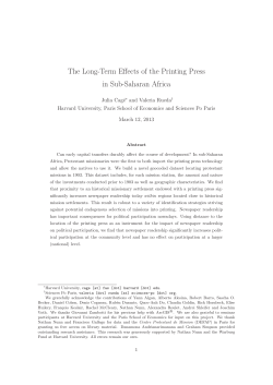 The Long-Term Effects of the Printing Press in Sub