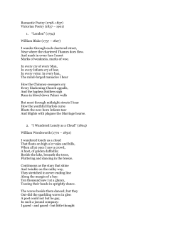 2014-5 Victorian Poems