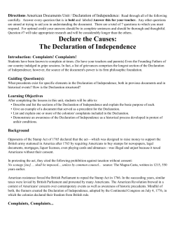 2 Declaration activities