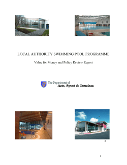 local authority swimming pool programme