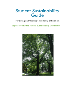 Student Sustainability Guide
