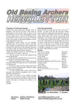 December - Old Basing Archers