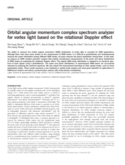Orbital angular momentum complex spectrum analyzer for