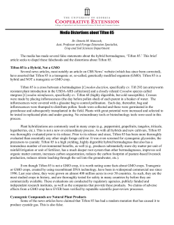 Media Distortions about Tifton 85 - Georgia Forages