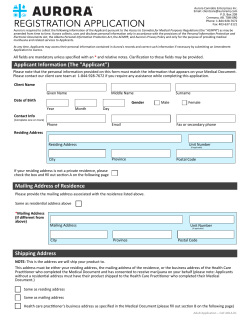 registration application