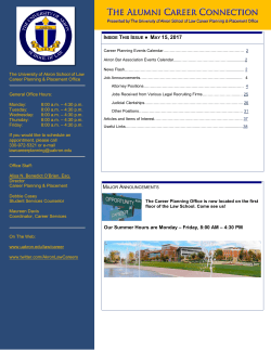 the career connection - The University of Akron