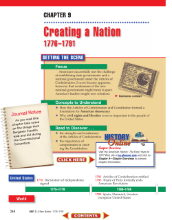 Chapter 9: Creating a Nation