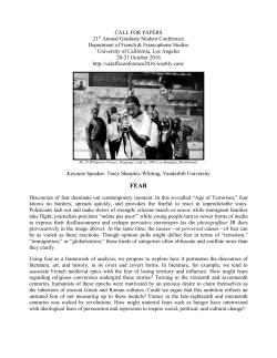 CALL FOR PAPERS 21st Annual Graduate Student