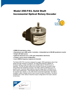 Model 25D-F/S/L Solid Shaft Incremental Optical