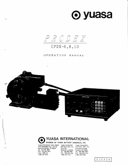 CPDX-6,8,10 manual - Yuasa International