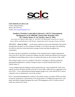 SCLC - Southern Christian Leadership Conference