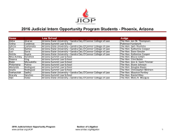 2016 Students and Participating Judges