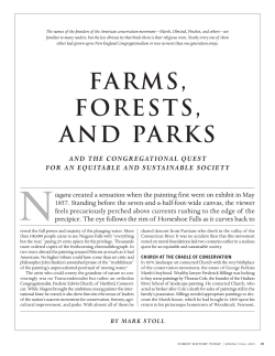 Farms, Forests, and Parks and the